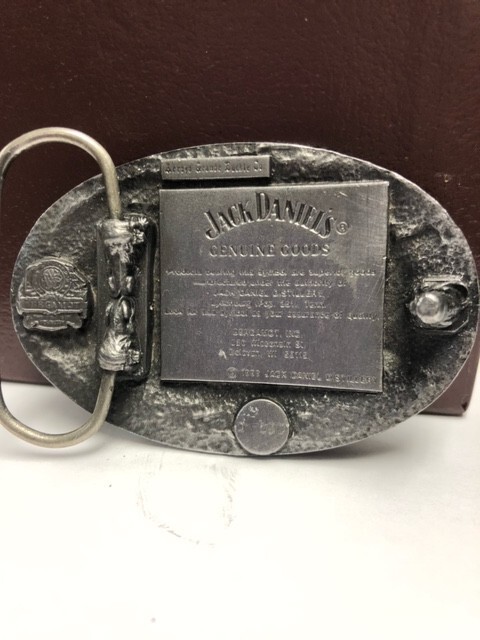 Jack Daniels Old No. 7 Pewter Belt Buckle 1989