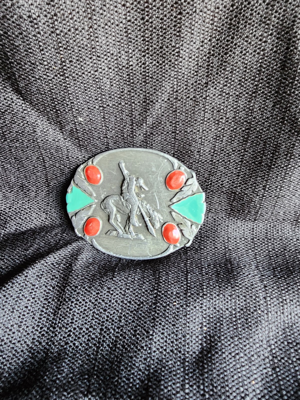 Siskiyou 1994 End of the Trail Belt Buckle Indian on a horse