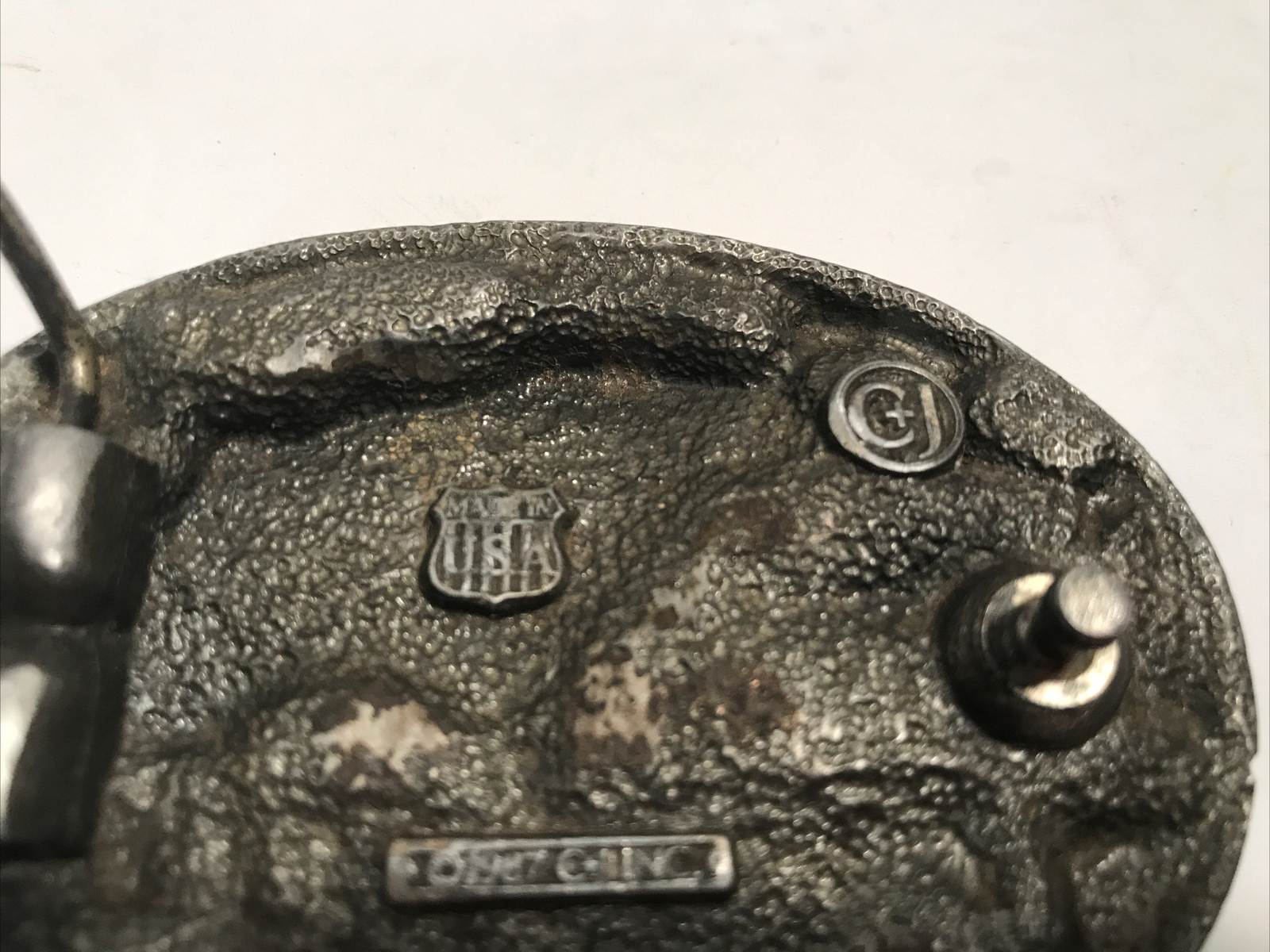 Vintage C+J 1987 Vietnam Vet « Forgotten Hero » Enamel Belt Buckle CJ1468 USA