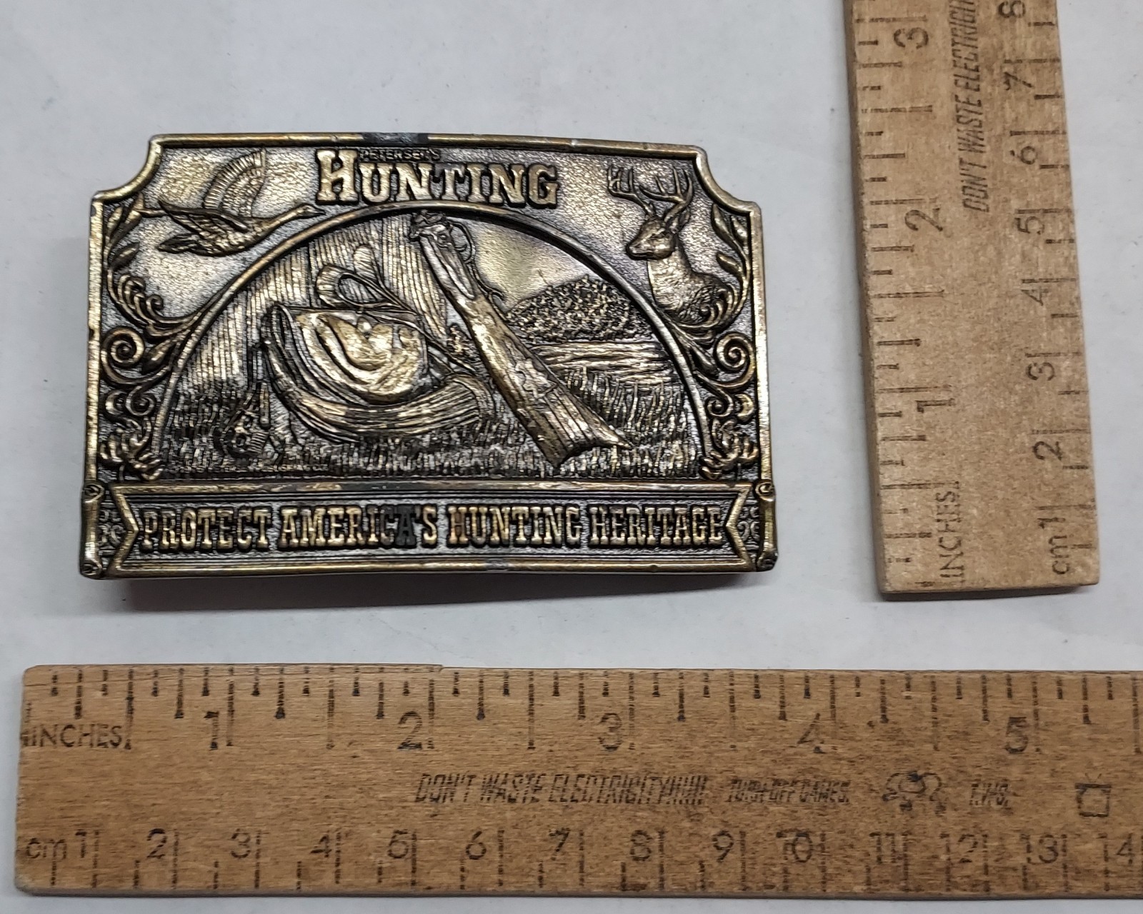 PETERSEN&rsquo;S HUNTING – PROTECT AMERICA&rsquo;S HUNTING HERITAGE – BUCKLE – listing #8993
