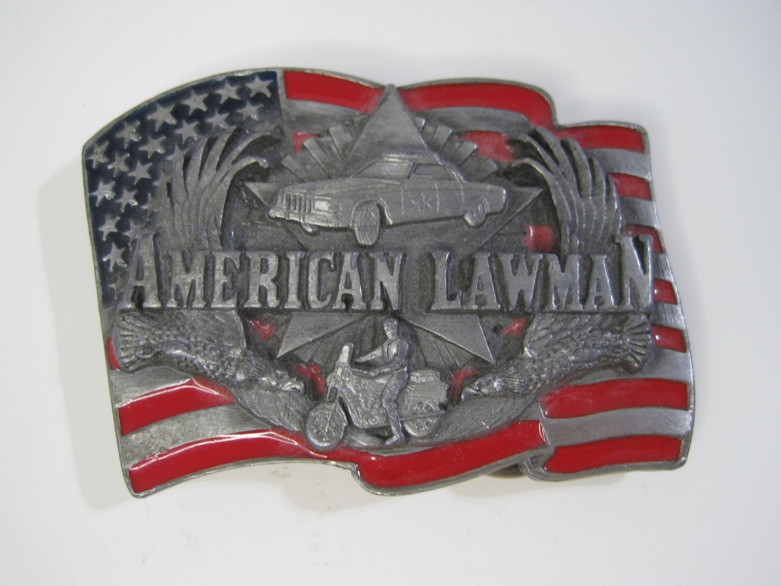 American Lawman Belt Buckle 1992 Siskiyou Buckle Co. – approx. 3.25&Prime; x 2.5&Prime;