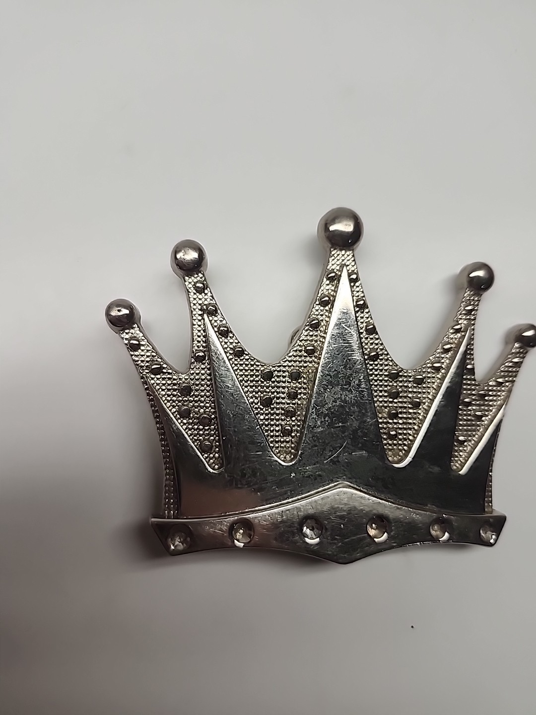 LARGE CROWN DESIGN BELT BUCKLE – WITH CRYSTALS