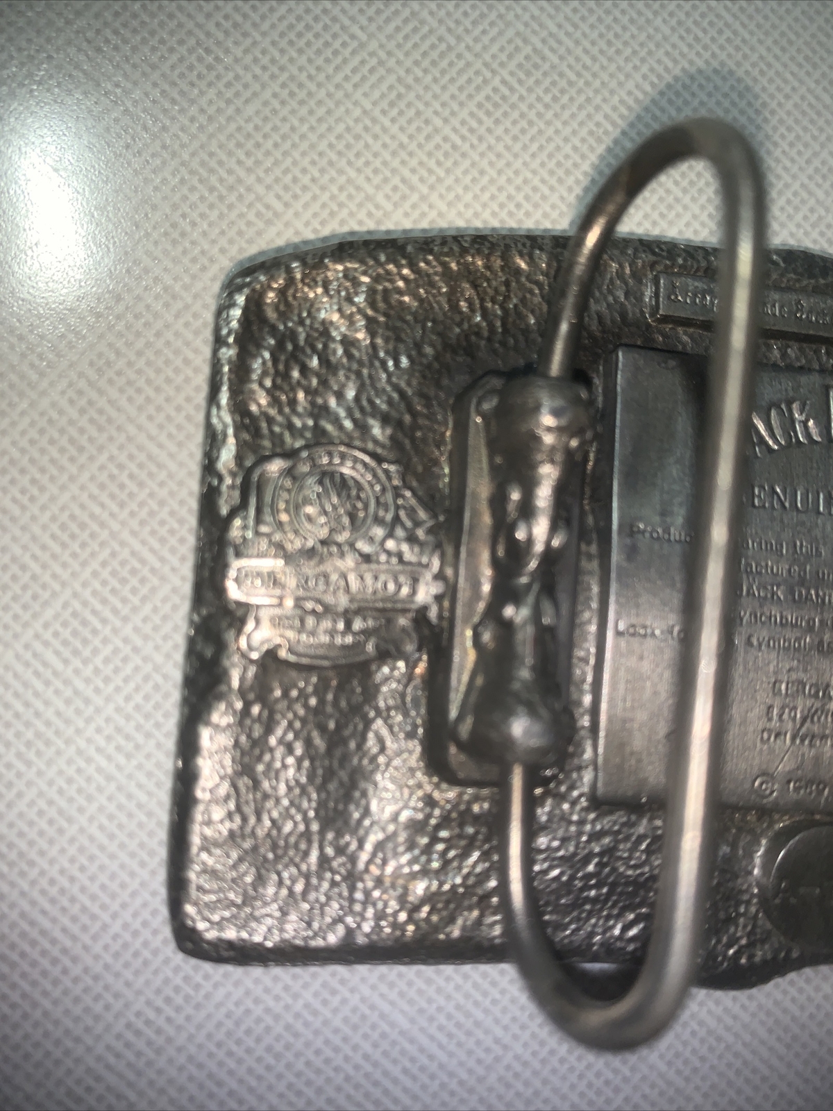 JACK DANIELS OLD NO. 7 OLD TIME TENNESSEE WHISKEY BELT BUCKLE VTG. 1989 BERGAMOT
