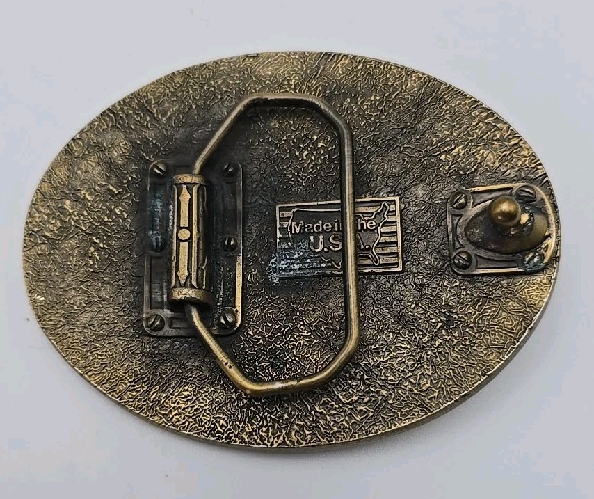 Montana Deer & Antelope Hunt NRA Whittington Center Brass Belt Buckle