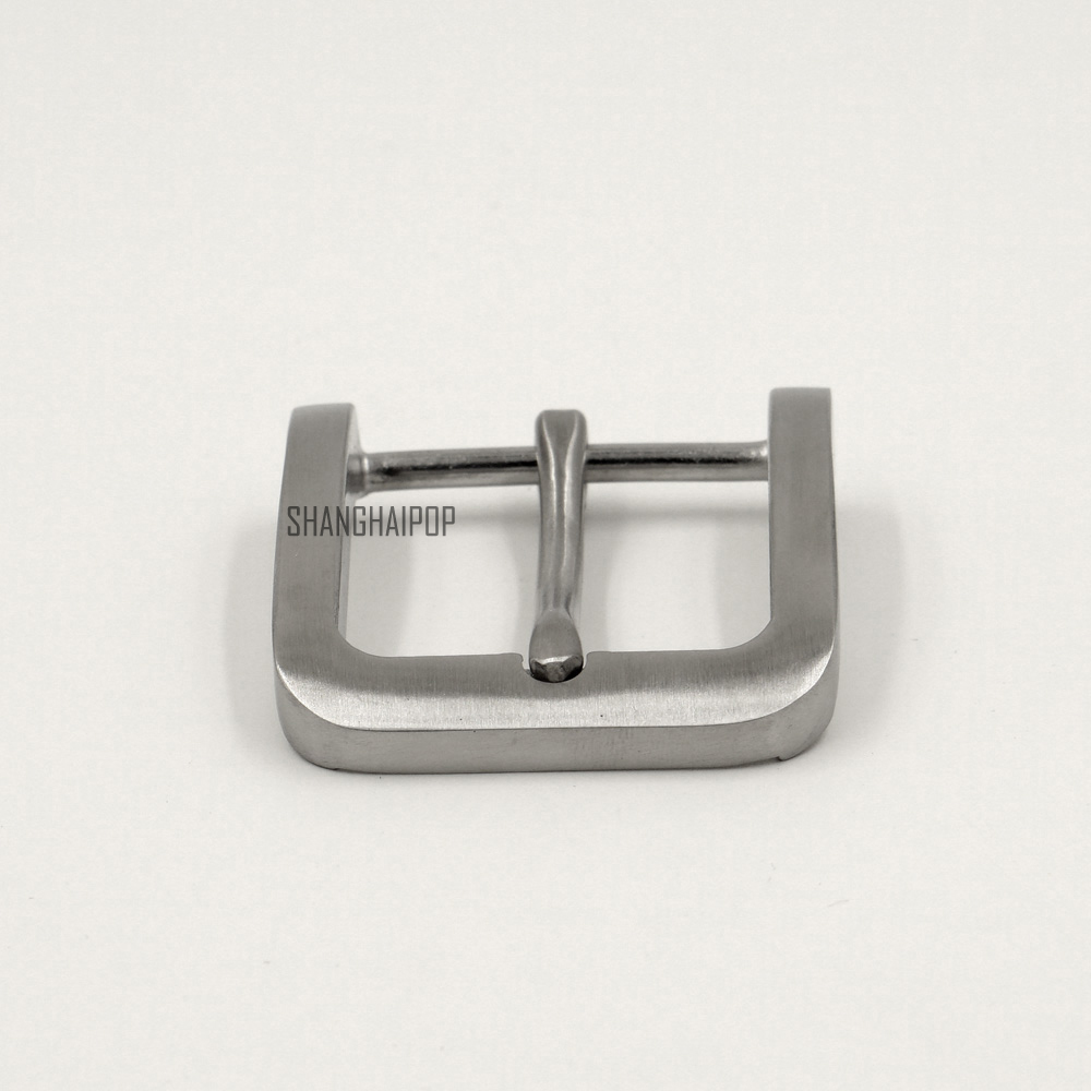 UK Men Stainless Steel Pin Buckle for Leather Belt Replacement Snap on 40mm New