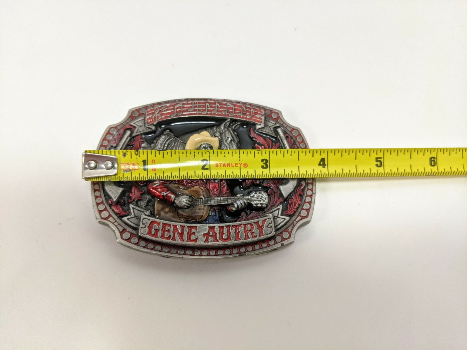 Gene Autry Horse Guns Guitar Music 1993 Belt Buckle by SMKW #610 of 10,000