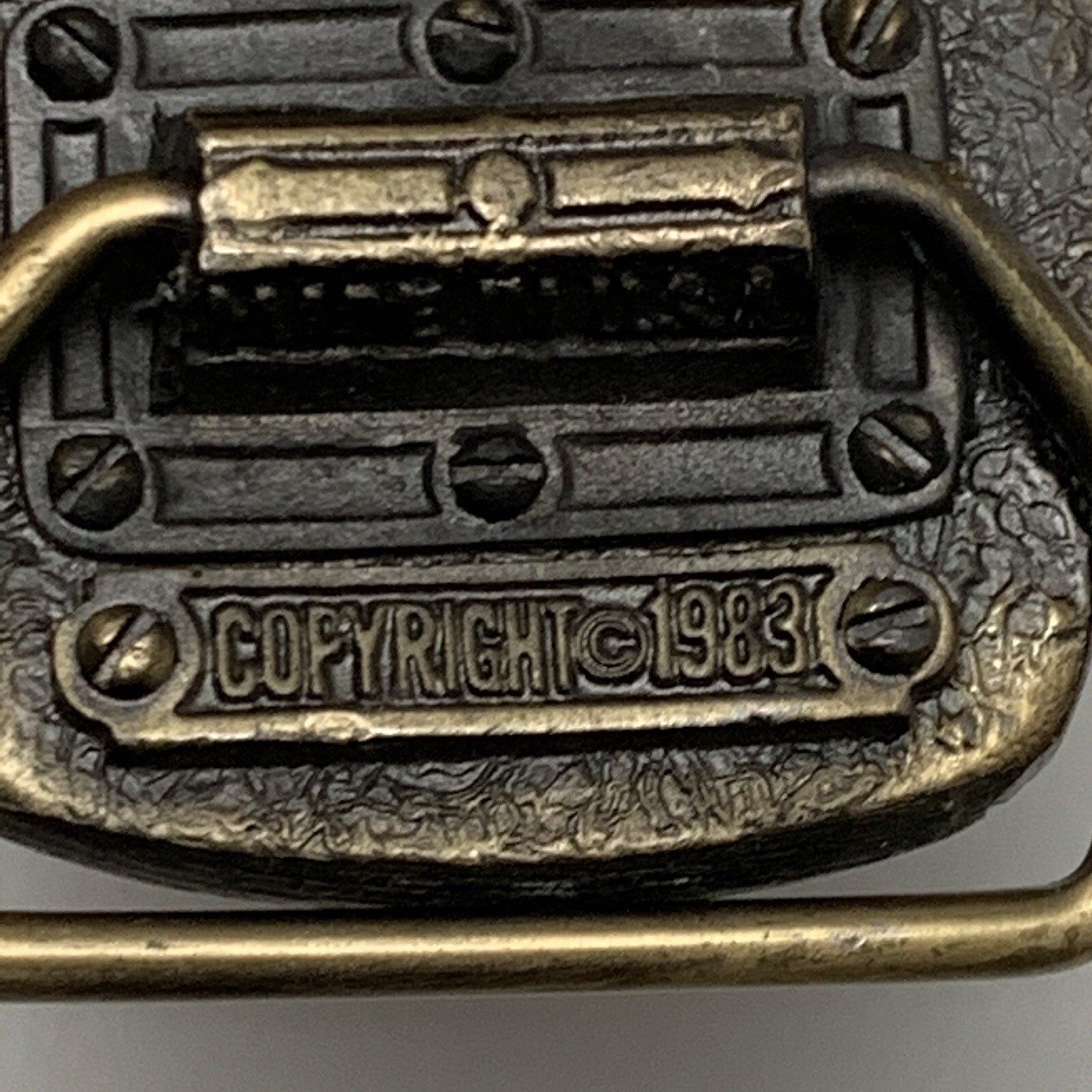 Schriners Scimitar Crescent and Star Camel Belt Buckle MM United Chicago 1983
