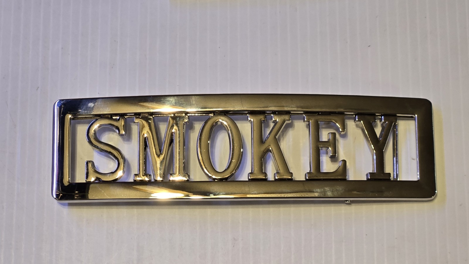 SMOKEY Custom Personalized Name Belt Buckle -Put your name or word on Buckle