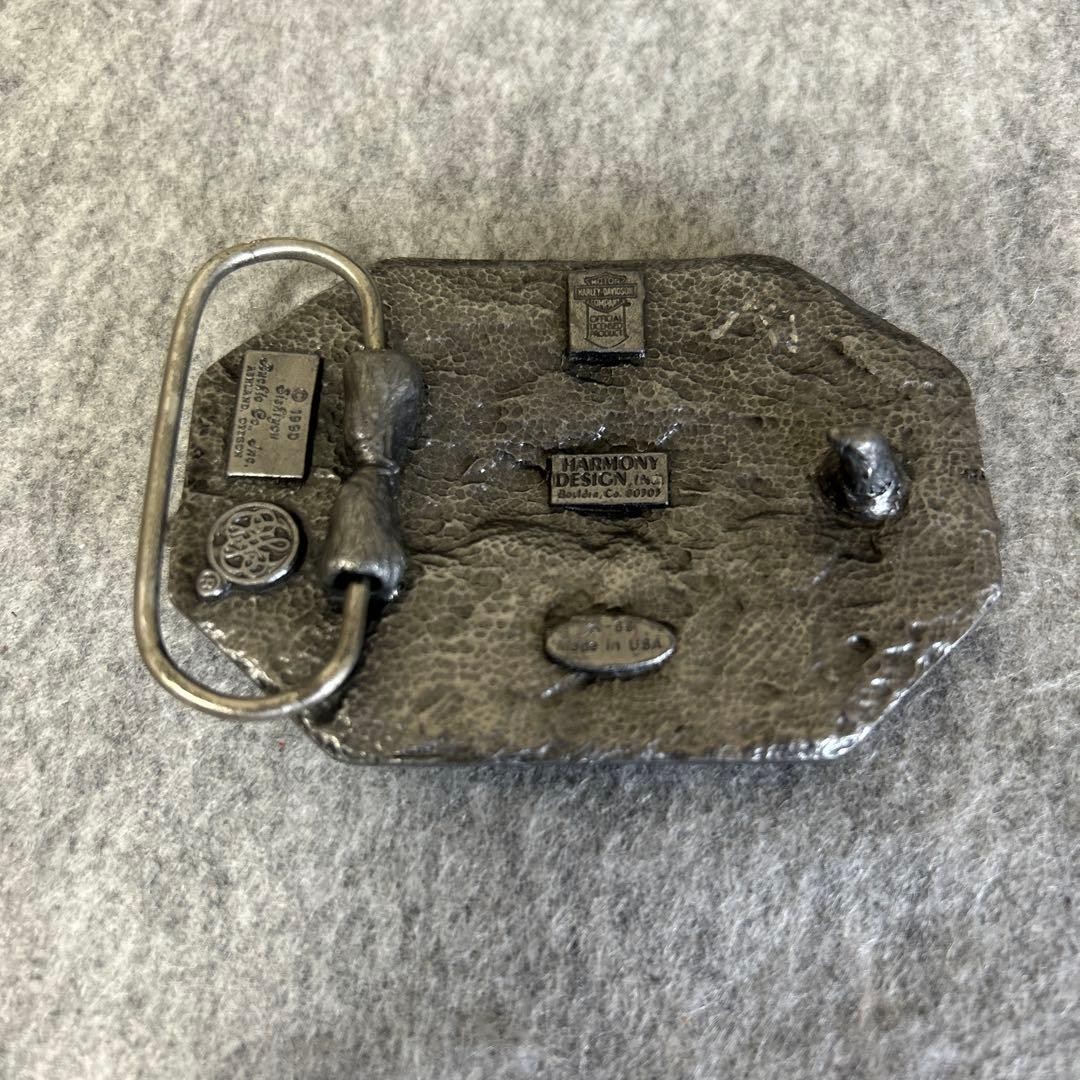Harley-Davidson Buckle Belt Vintage HARMONY 1990 K-88 Moter Style Bald Eagle