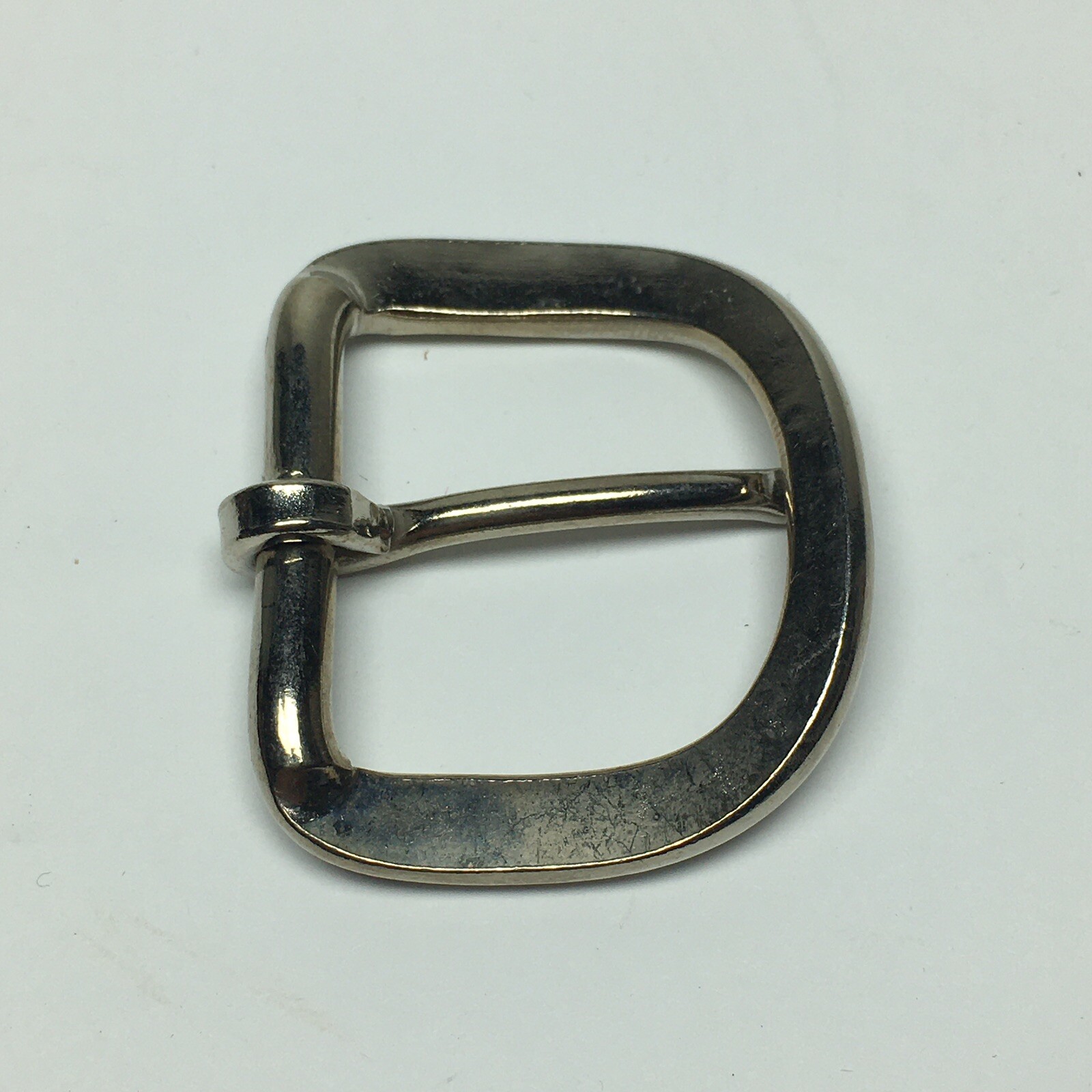 Vintage Replacement Belt Buckle Fits 1.2&Prime; Strap – Simple Basic Silver Tone 6A