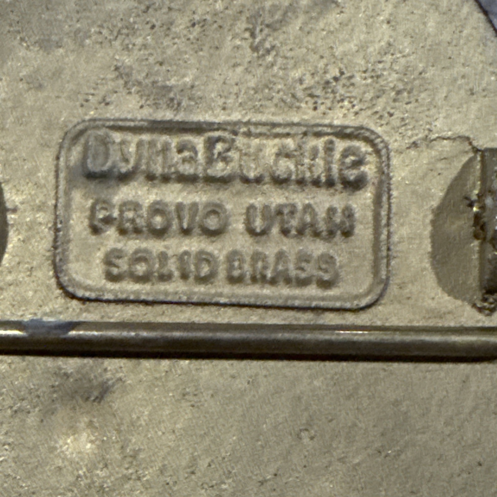 Vintage Dyna Buckle Solid Brass Belt Buckle Drilling Specialties Company Oil&Gas