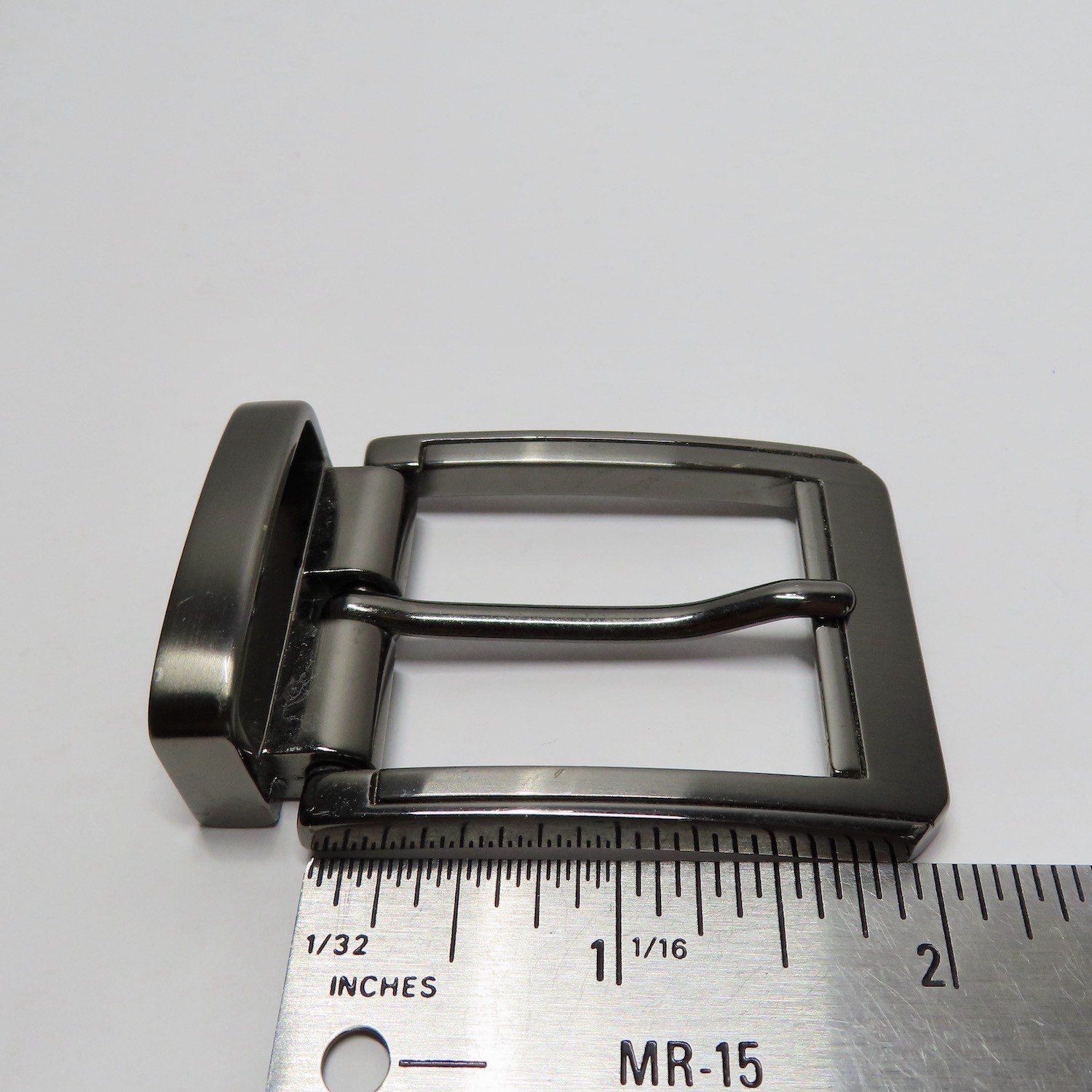 Mens Replacement Belt Buckle Gunmetal Single Prong Fits 1.5 Inch Belt