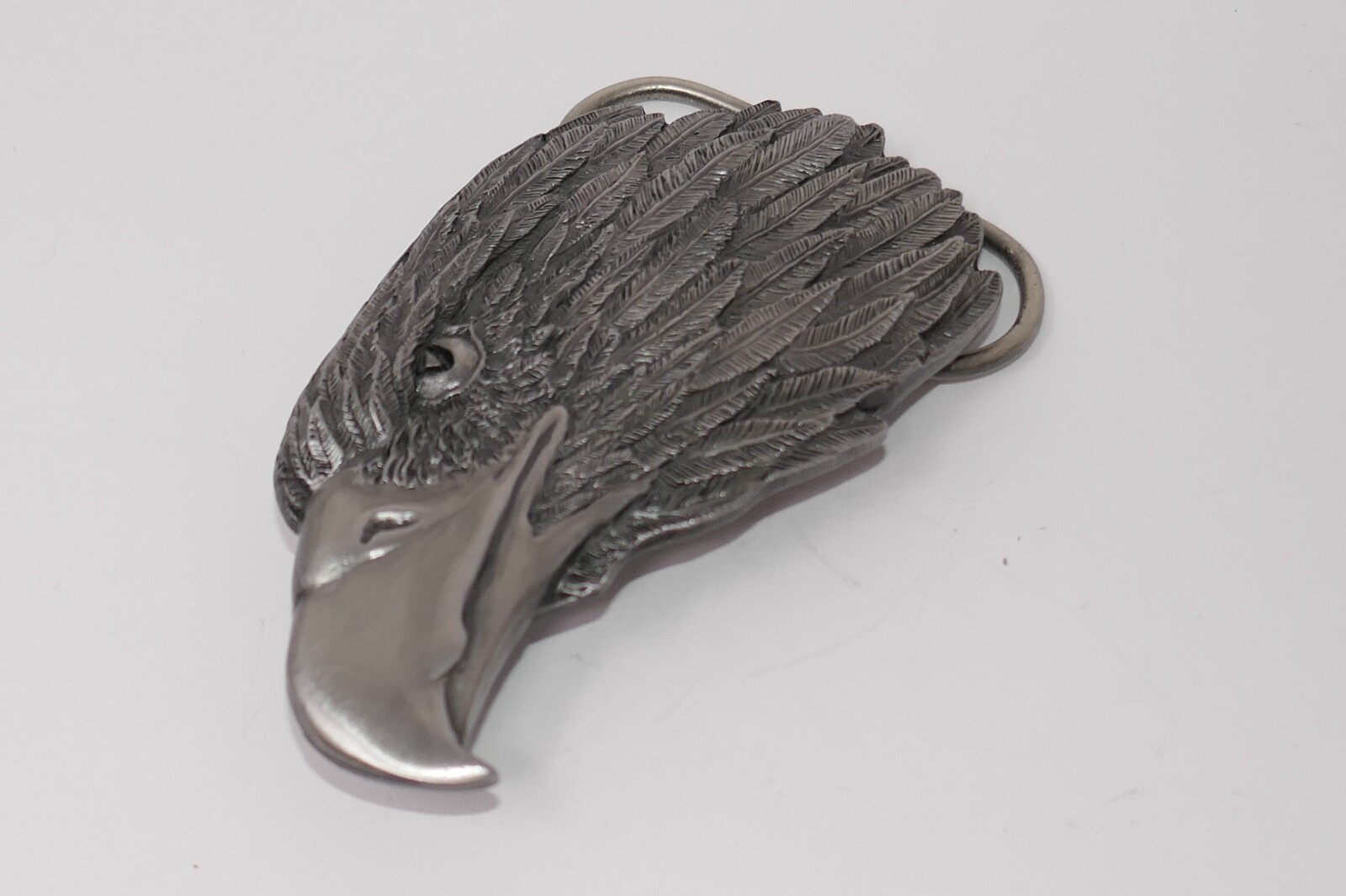 Siskiyou 1989 Bald Eagle Head Metal Belt Buckle #A-85
