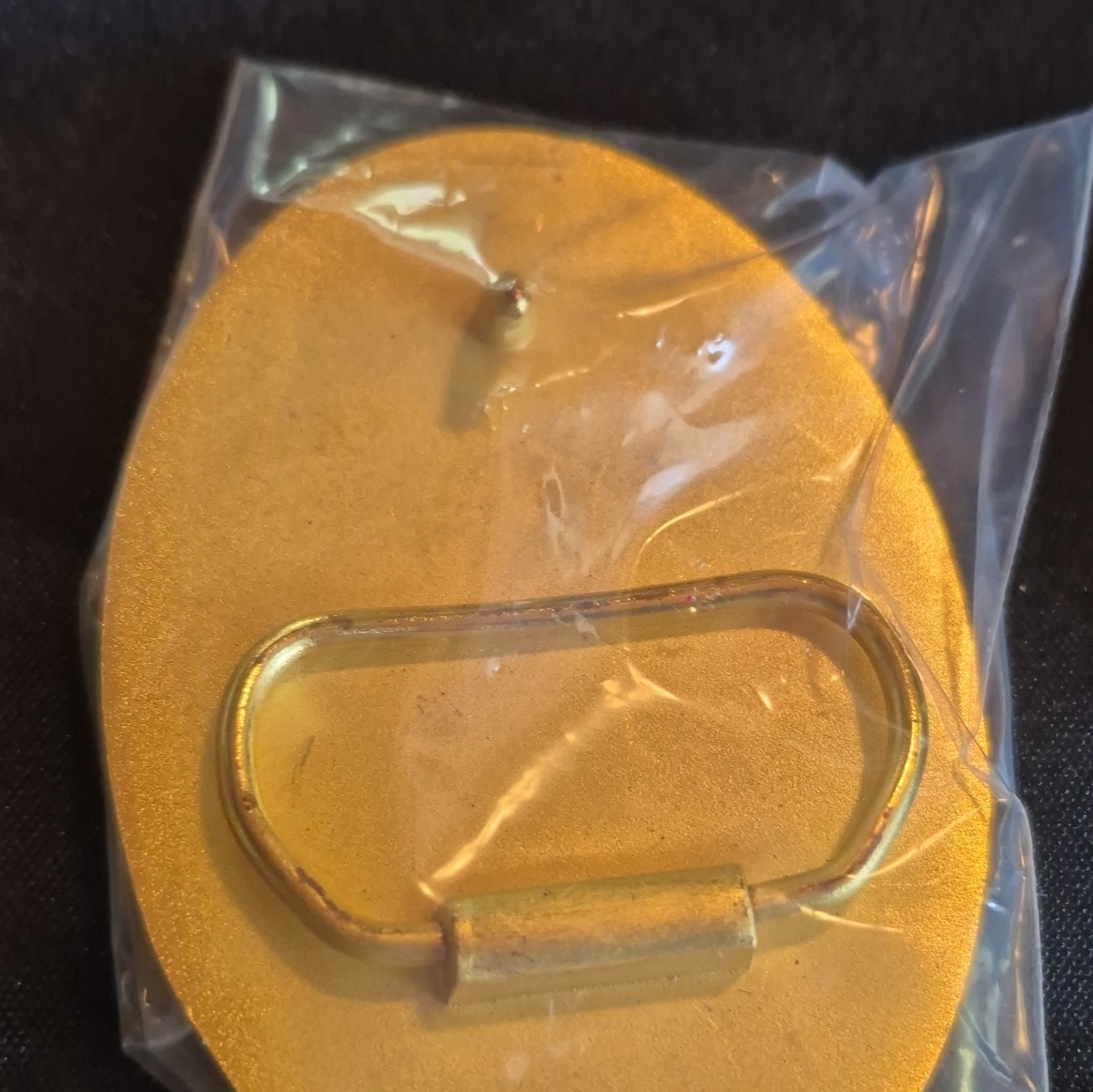 NRA Golden Eagles Men’s Western Oval Metal Belt Buckles Lot of 2, 1.75in