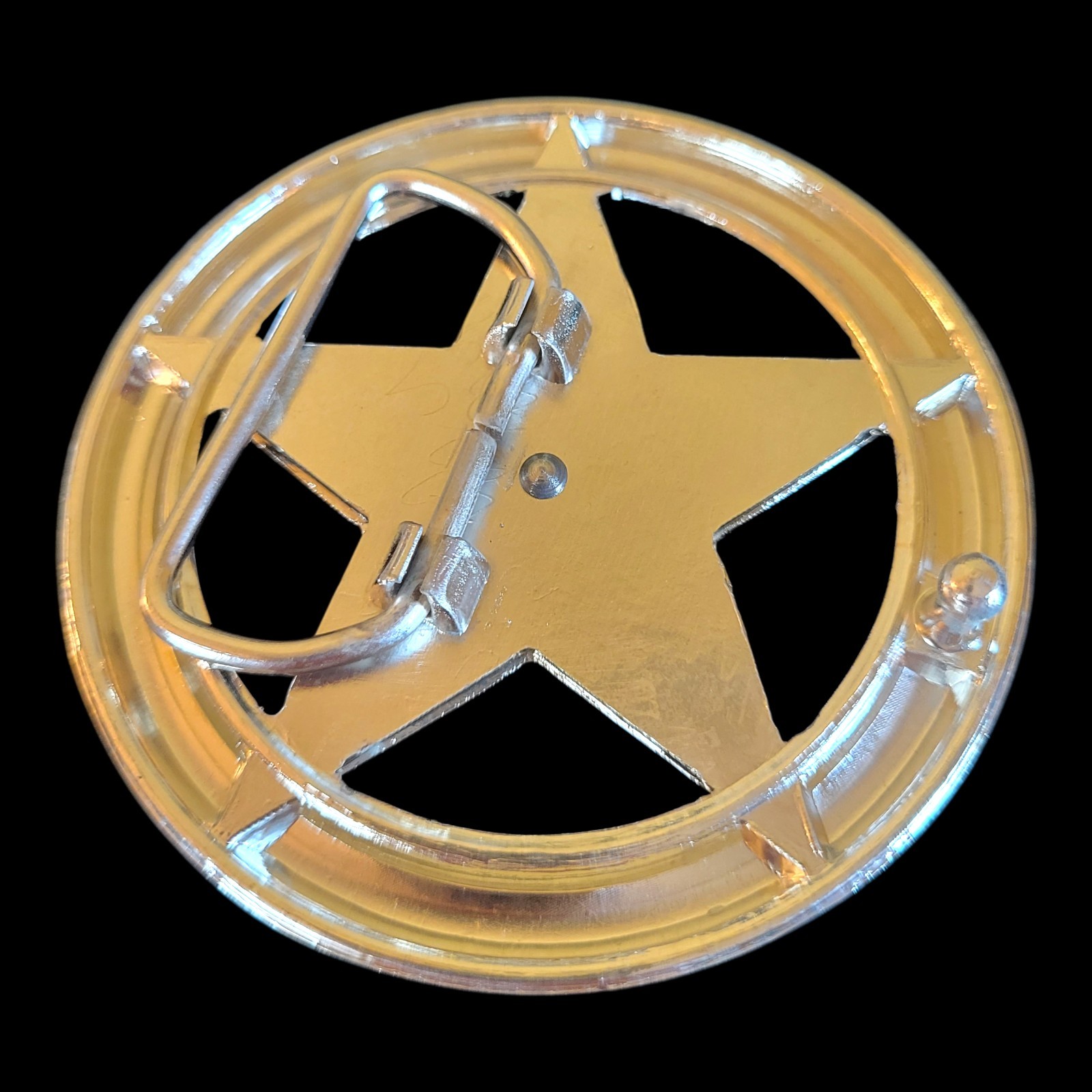 Marshall Law Texas Star Belt Buckle Metal Cowboy Western Biker