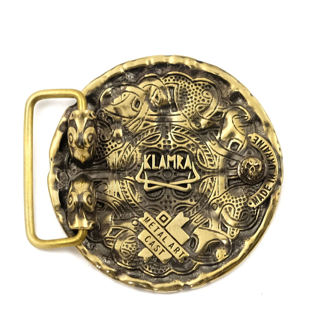 Vegvisir belt buckle, Viking compass solid brass buckle, Scandinavian buckle