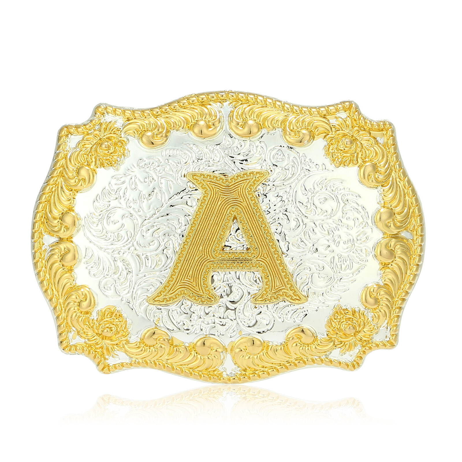 INITIAL BELT BUCKLE LETTER COWBOY WESTERN RODEO FOR TEXAS STAR Hebillas Vaqueras