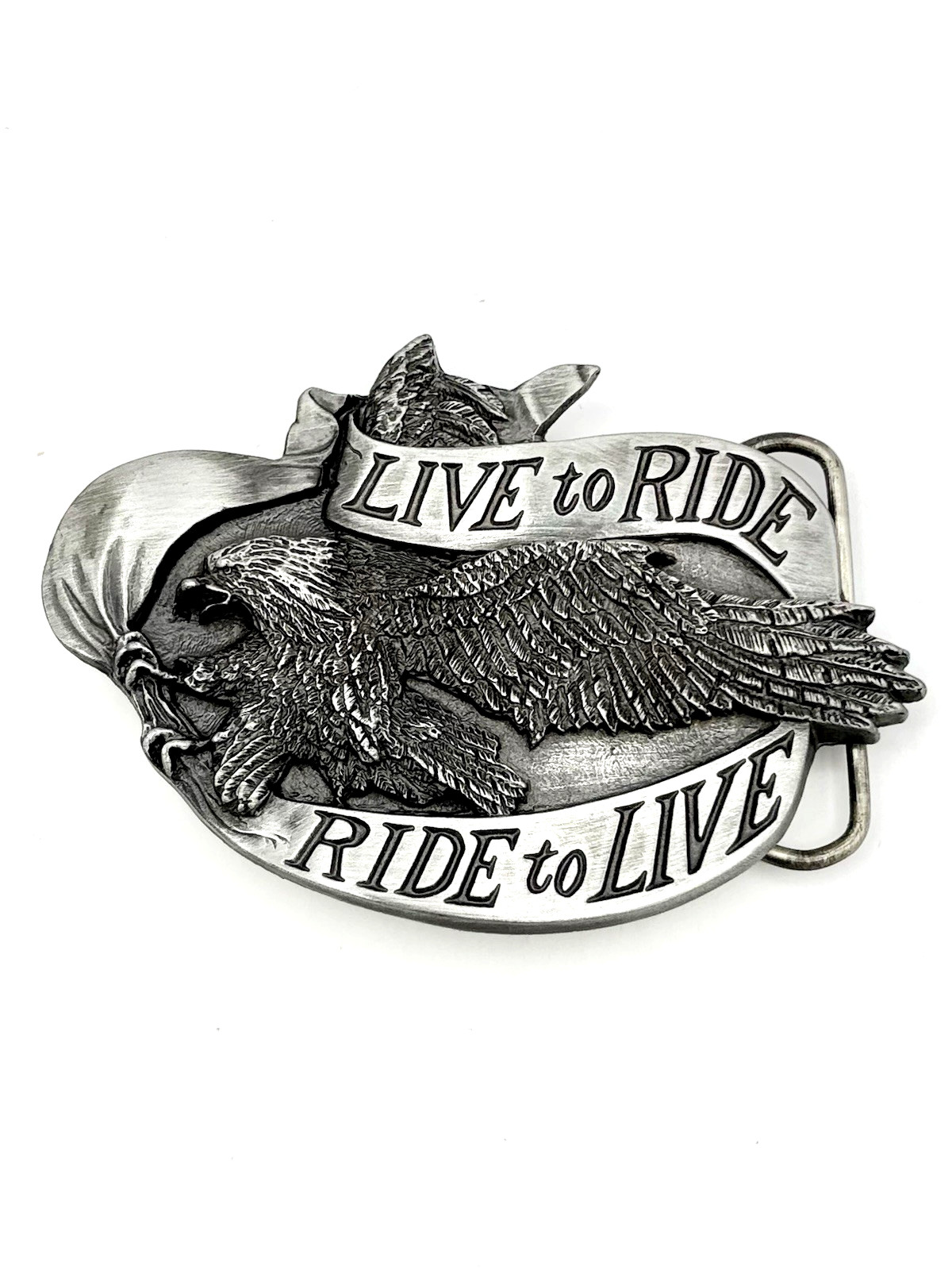 Belt Buckle – Bergamot Brass Works 1981 Harley-Davidson « Live to Ride » R-37