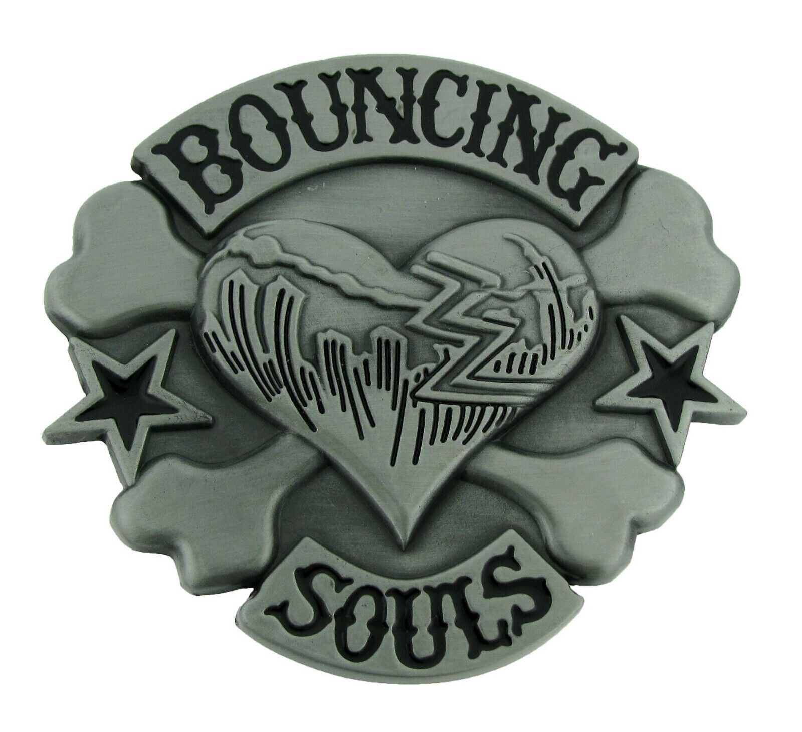 Heart Belt Buckles Bouncing Souls Halloween Party Costume New Men Women Gunmetal
