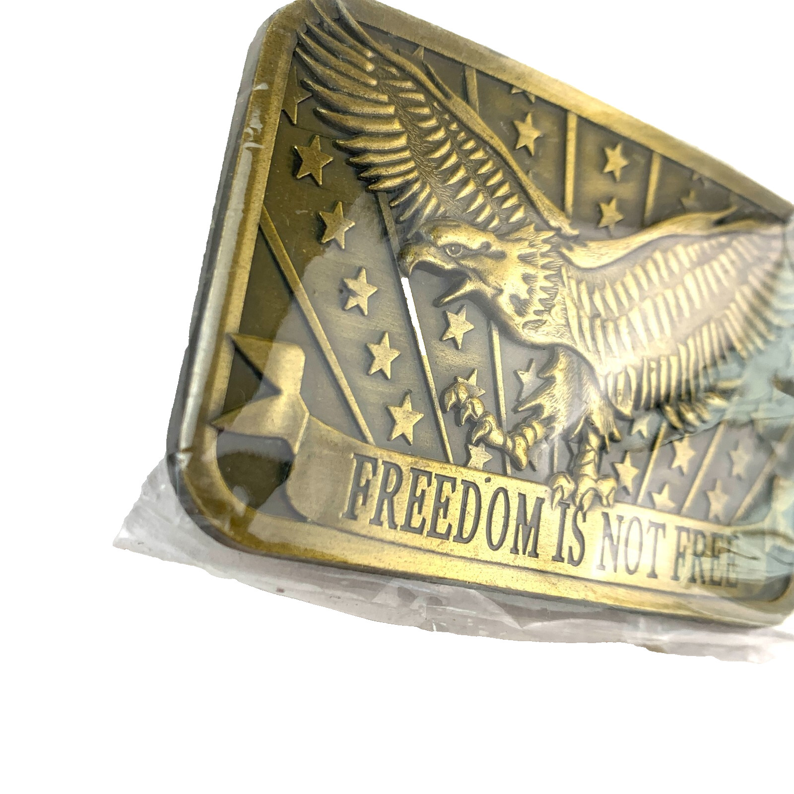 2014 Freedom Is Not Free Metal Belt Buckle Sponsor