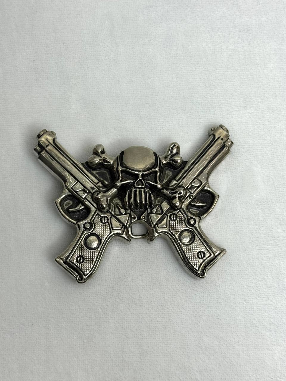 Lot 3 Vintage Belt Buckles Rocawear Skull Guns Metal Heavy Biker Punk