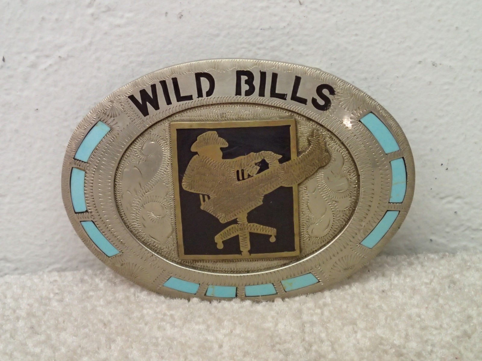Johnson & Held Vintage Wild Bills Belt Buckle Handcrafted Denver CO