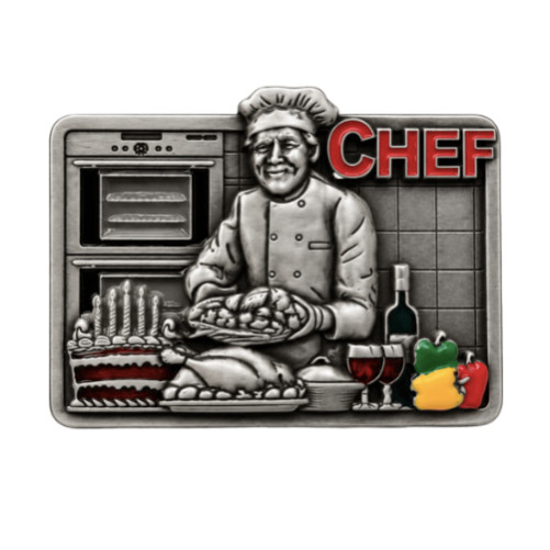 Gourmet Food Cook Sous Head Master Chef Cuisine Culinary Belt Buckle Buckles