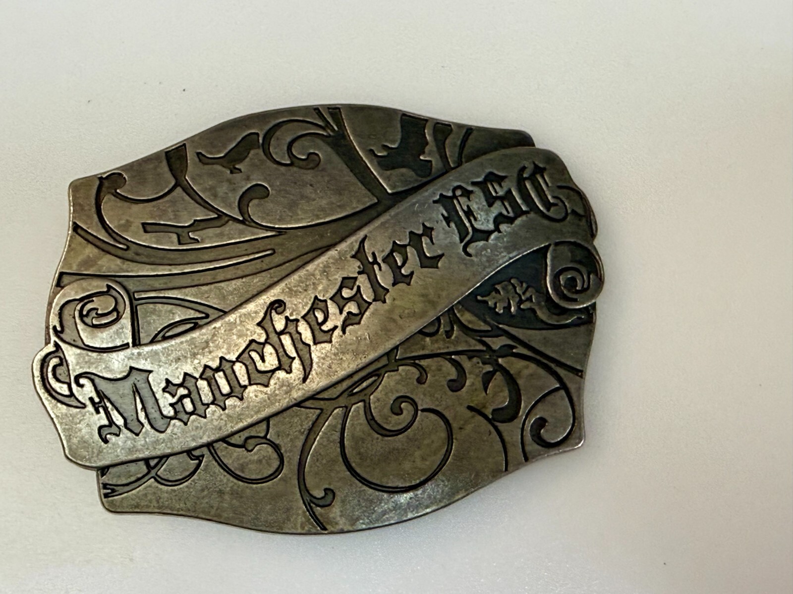 Manchester ESC Clothing Company Vintage Silver Color Belt Buckle