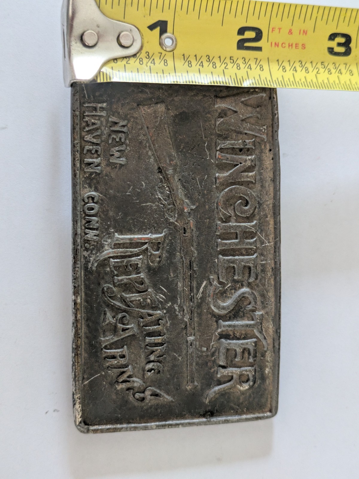 Winchester Silver Metal Western Belt Buckle Mens Fits 1.5in Belt