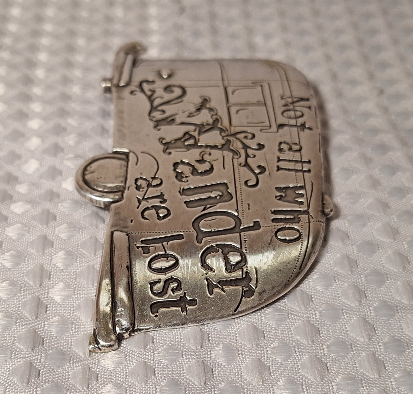 Not All Who Wonder Are Lost Metal Belt Buckle Camping Travel Camper Trailer
