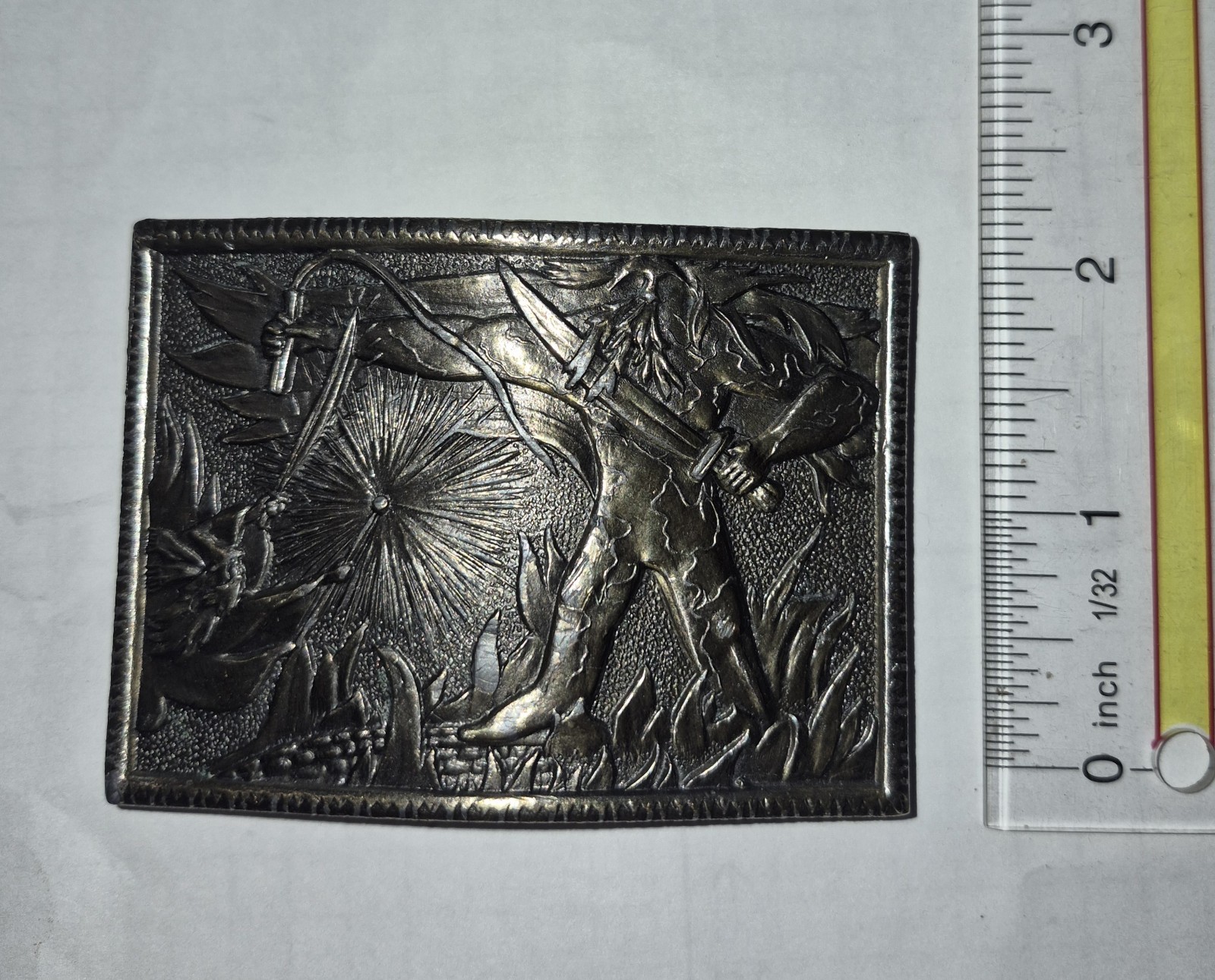 Lewis Buckle Co Inc Gandalf LOTR Metal Brass Belt Buckle Vintage 1975