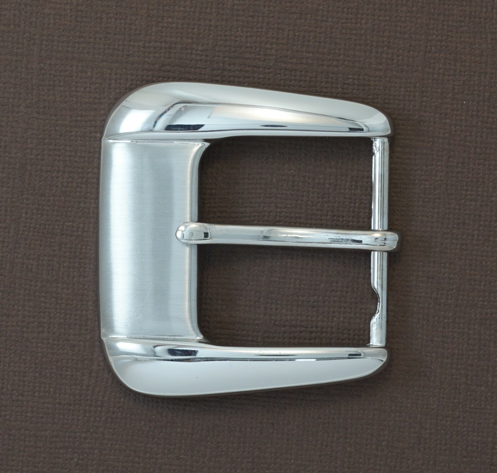 New man/women 1 1/2&Prime; pin buckle(#63) heavy brushed nickel color finish USA