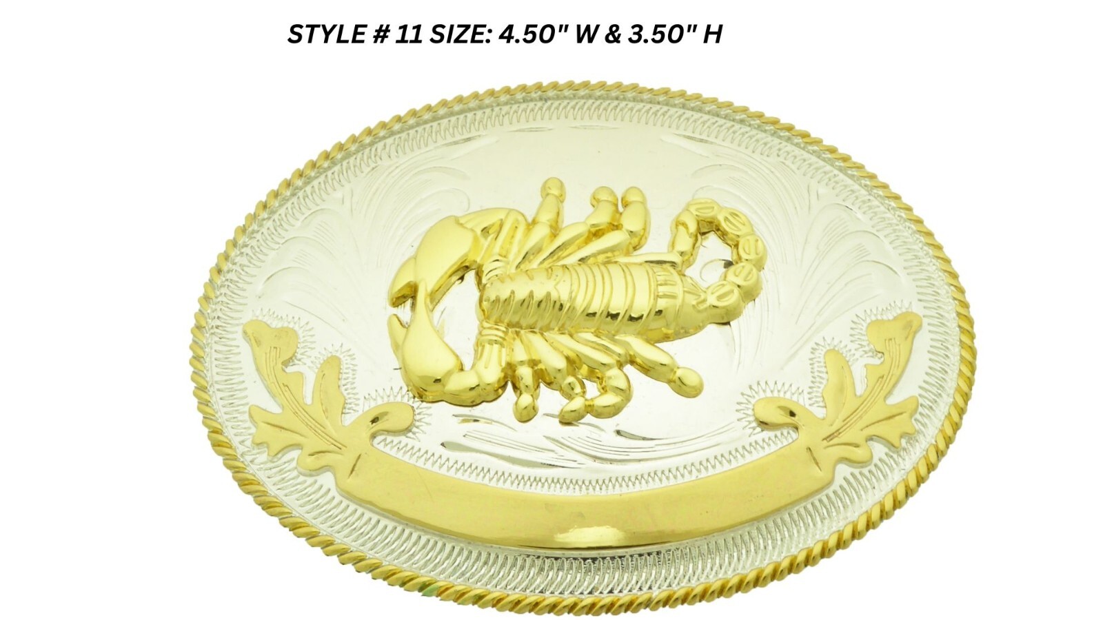 Scorpion Belt Buckle Gold Silver Metal New Mens Womens Zodiac Sign Rodeo Western