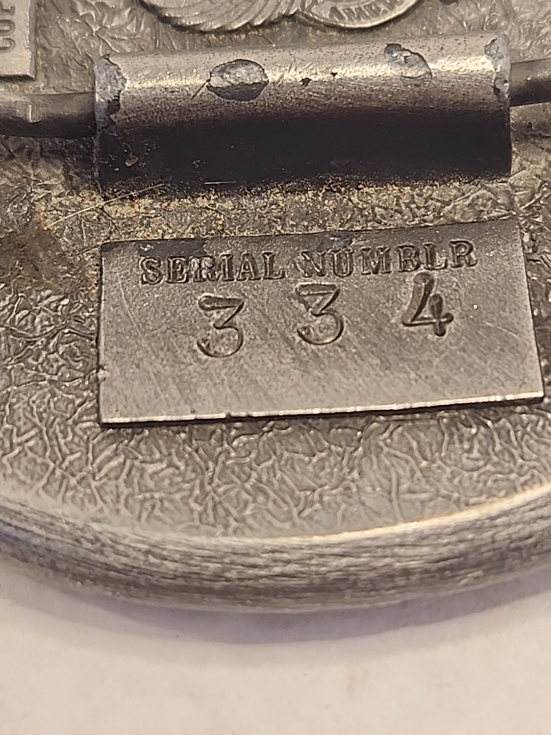 1926 Buffalo Nickel Design Belt Buckle Grt Amer. Chicago Beltbuckle Co. 1979