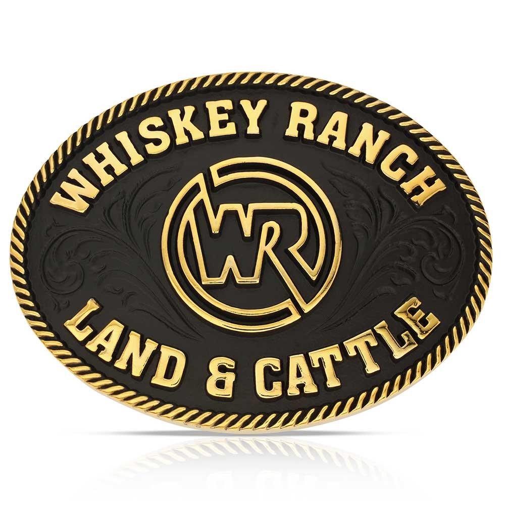 Montana Silversmiths Attitude Whiskey Ranch WR Whiskey Bent Western Belt Buckle