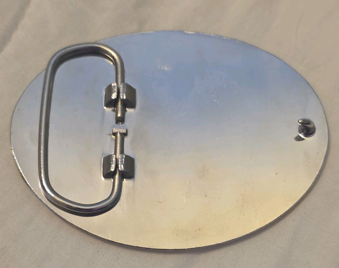 NRA Life Member Oval Logo Belt Buckle Metal Western Gold/Silver Fits 1.5&Prime;