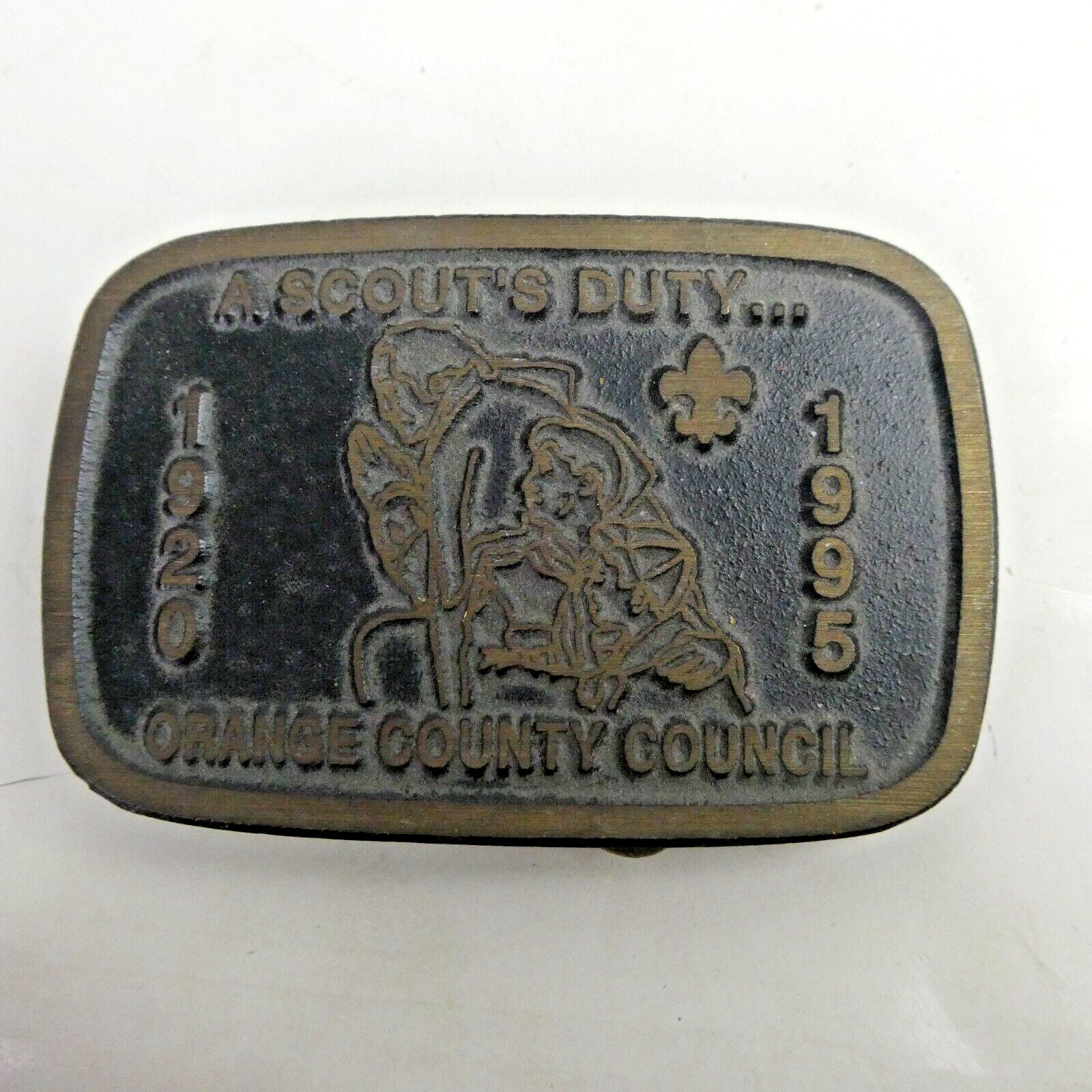 Boy Scouts of America Orange County Council BSA Belt Buckle Dyna 75 Anniversary