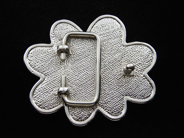 RG15116 REALLY COOL **LEAF** GREEN CRYSTAL INLAYS ART FASHION BELT BUCKLE