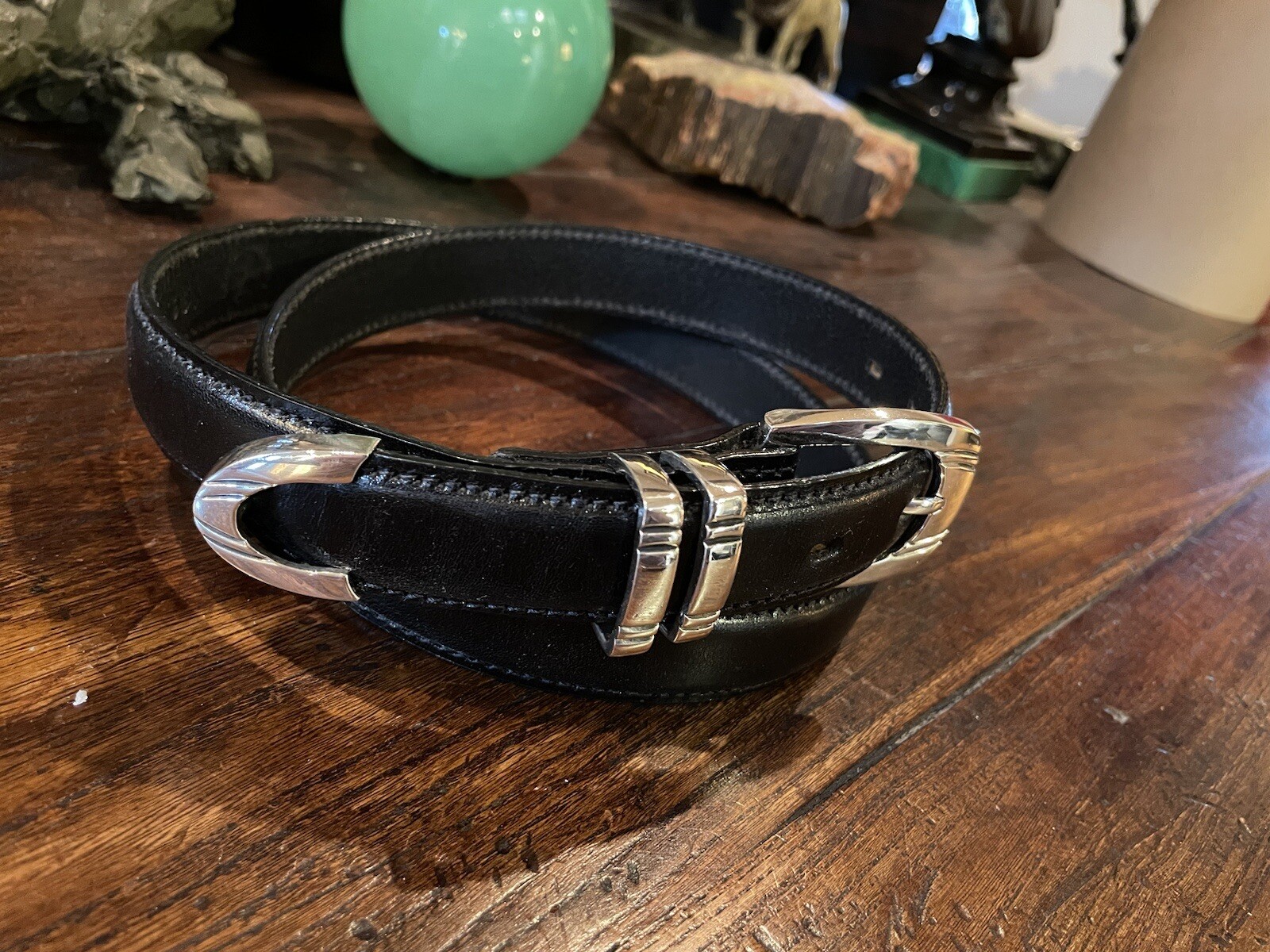 Alexander Kalifano James Reid Style Sterling Silver Belt Buckle 35-37-1”Nu Calf✅