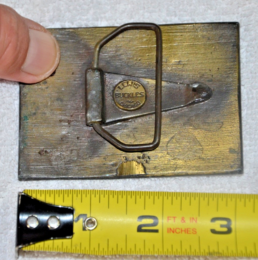 VINTAGE BUSTER BROWN AND TIGE BELT BUCKLE – HEAVY BRASS