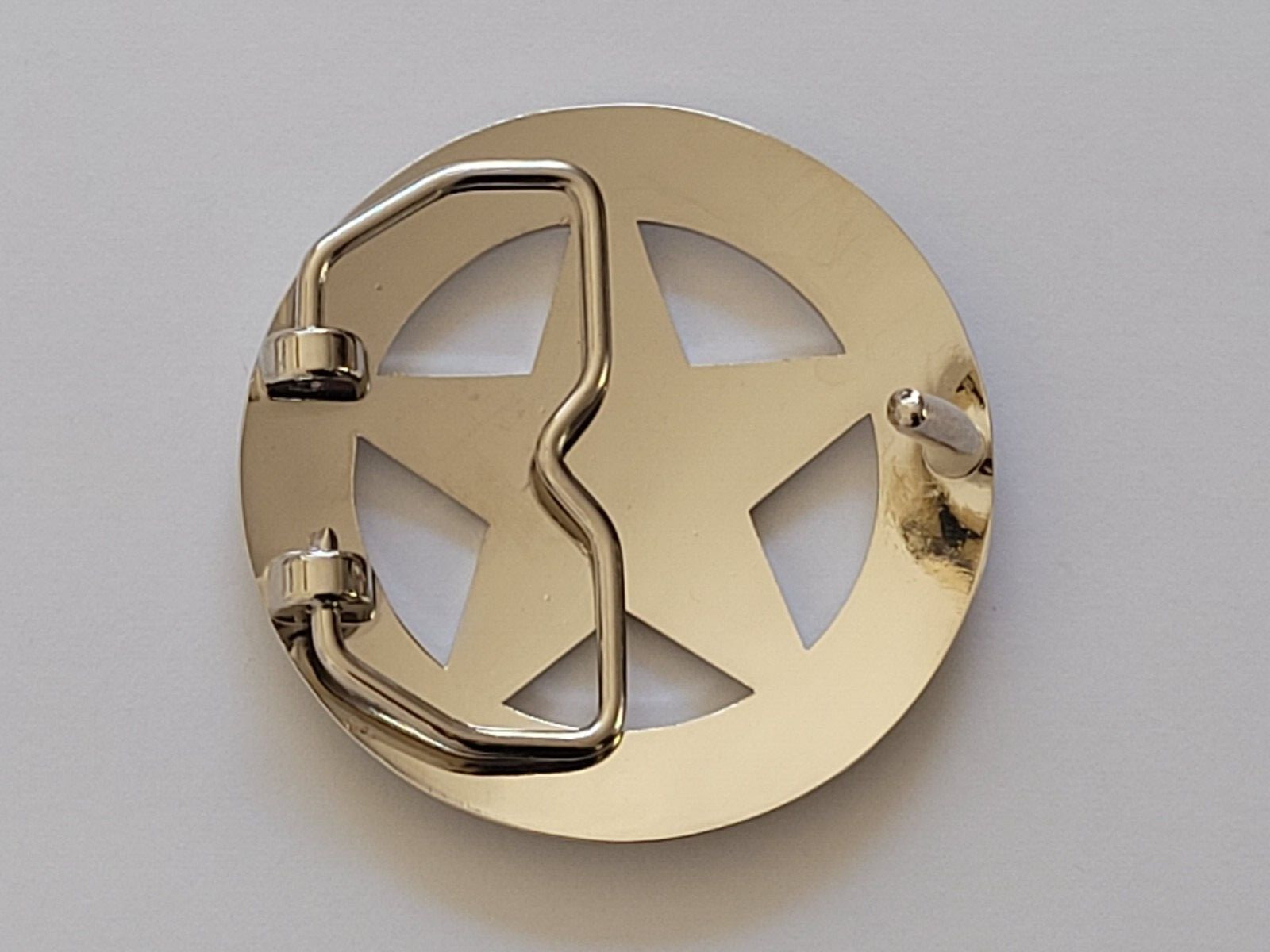 Texas Ranger Badge Belt Buckle – Silver Finish Western 2.50&Prime; Belt Buckle