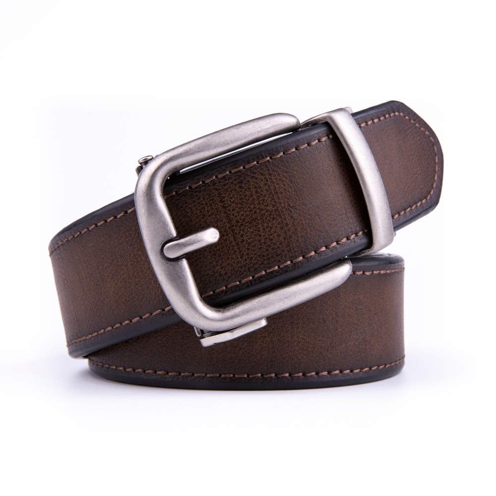 Men&rsquo;s Belt Genuine Leather Dress Belts Ratchet 44/46(42-44waist), Brown2073