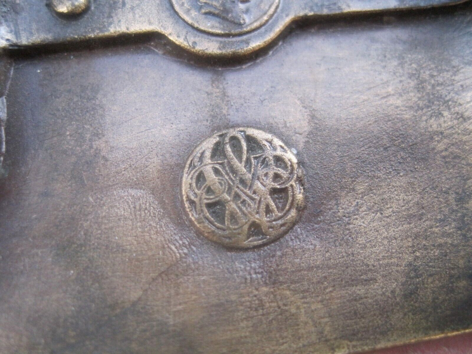 Hangtown Jerkline Sierra Brass Belt Buckle Western Stagecoach horses Vintage