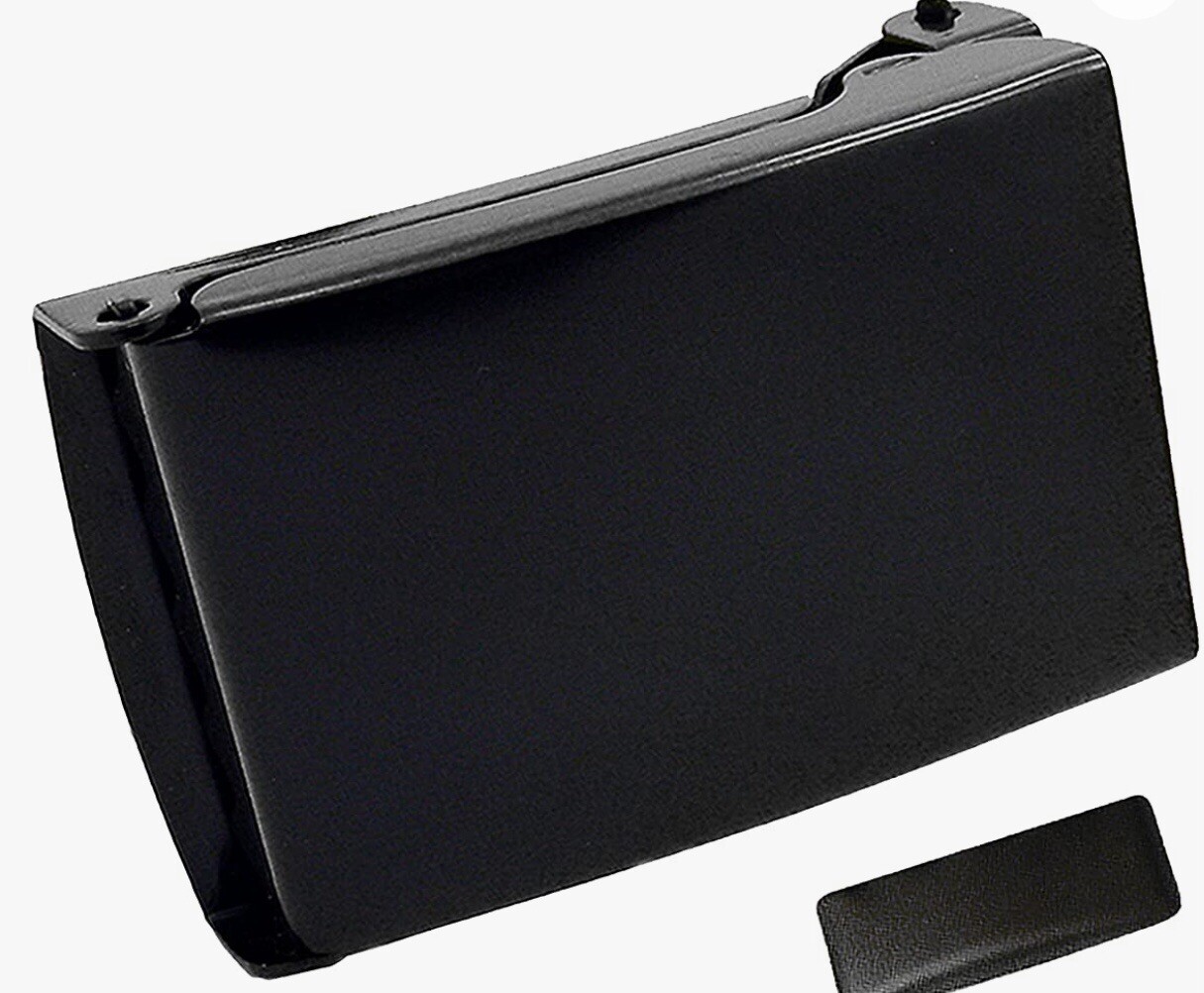 MILITARY WEB BUCLE REPLACEMENT SLIDING& FLIP TOP BLACK AND SILVER
