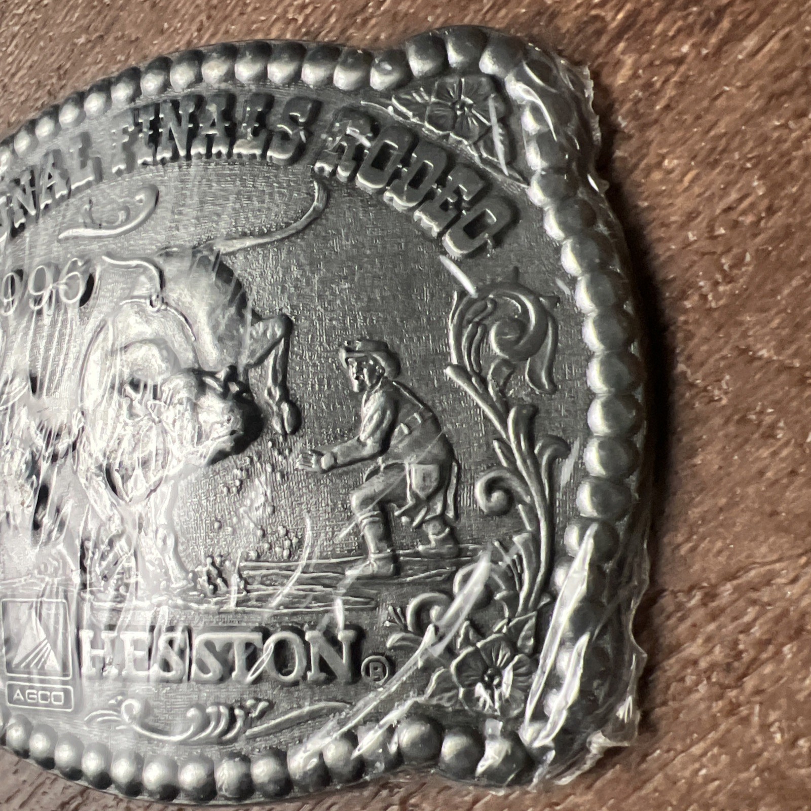 Vintage 1996 Hesston National Finals Rodeo (NFR) Belt Buckle Sealed