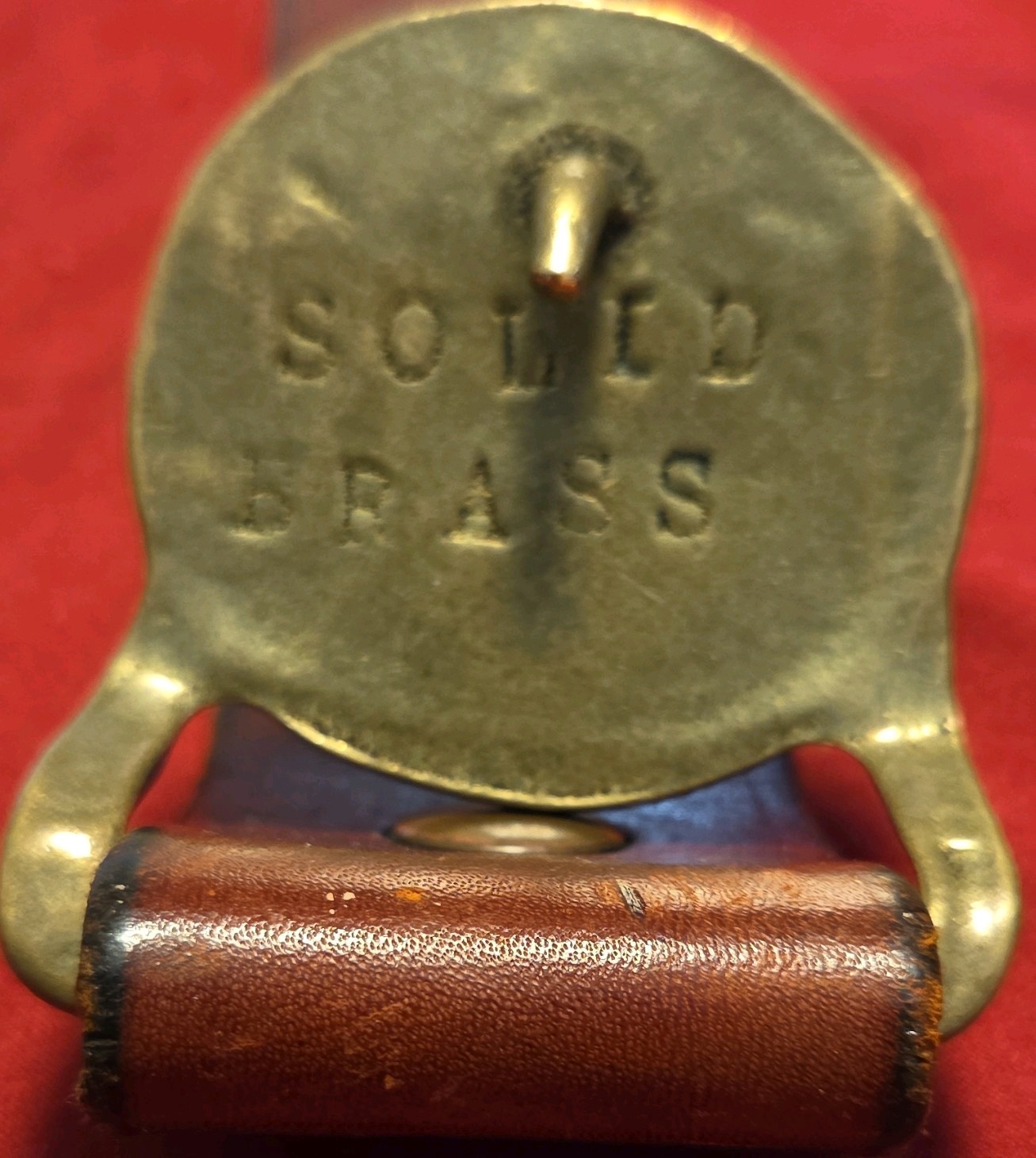 Vintage Solid Brass Indian Head Nickel Belt Buckle Western Buffalo Coin Silver