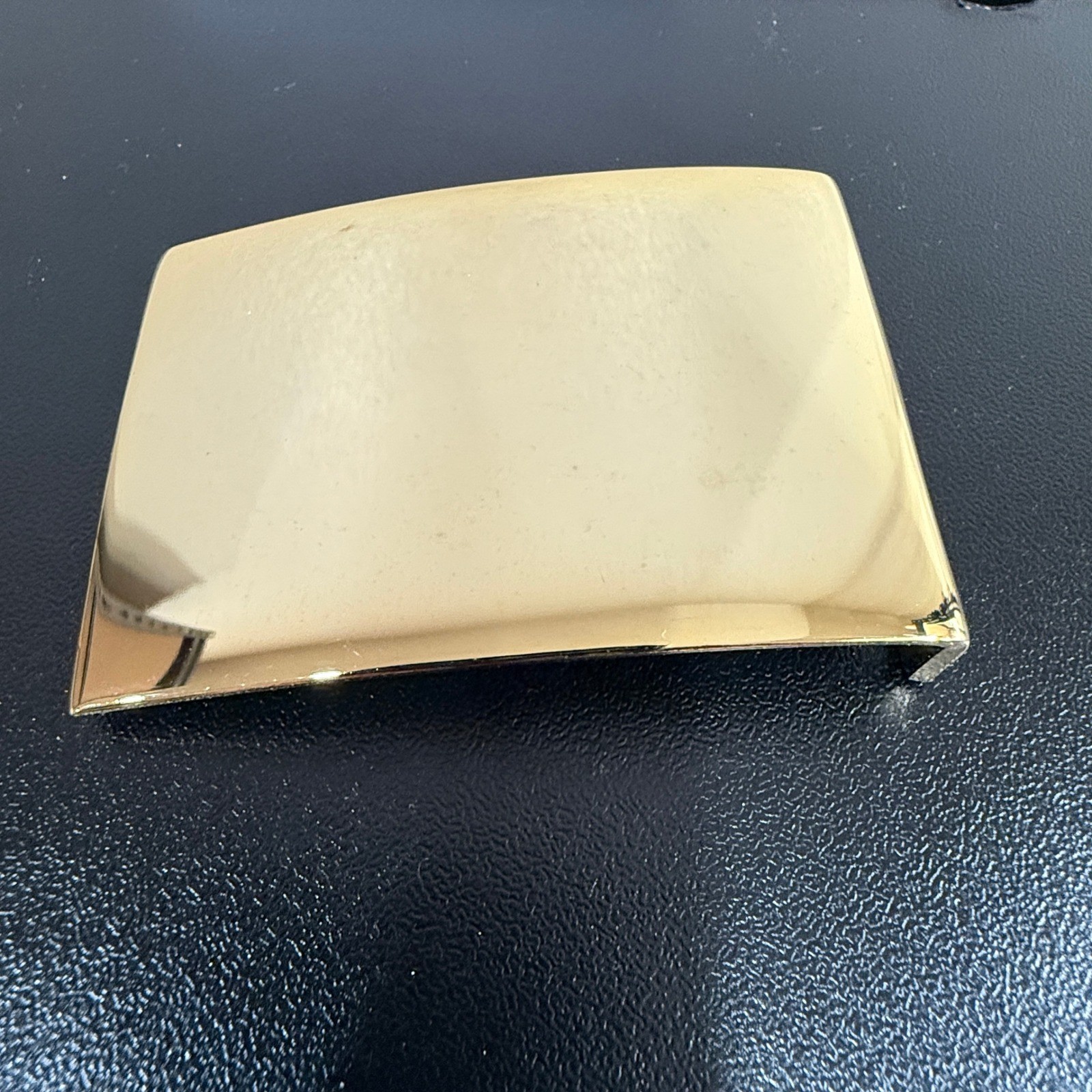 US Military Brass Belt Buckle Set Brass No Insignia NSN 8315-01-503-2104