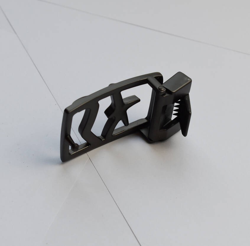 Men&rsquo;s Salvatore Ferragamo Gunmetal Grey Belt Buckle for 3.5cm Belt