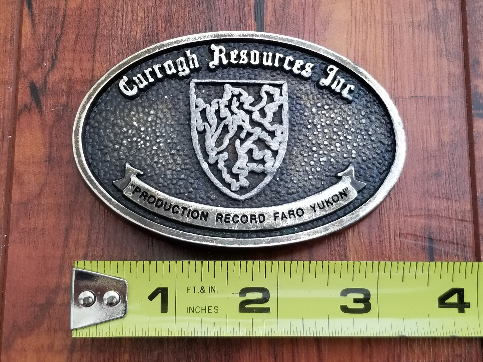 Curragh Resources Inc. Faro Yukon, Canada – Belt Buckle