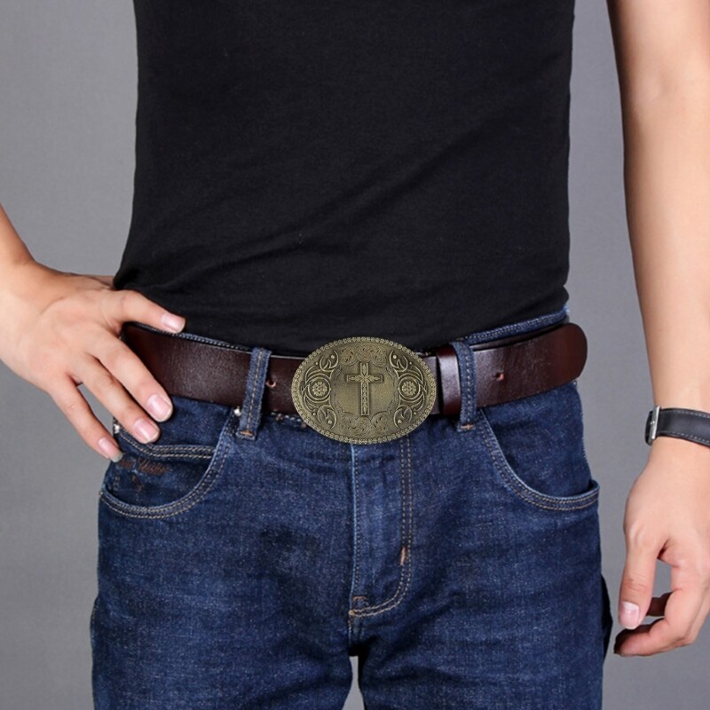 Rock Style Metal Relief Belt Buckle Delicate Belt Buckle Accessories Waistband